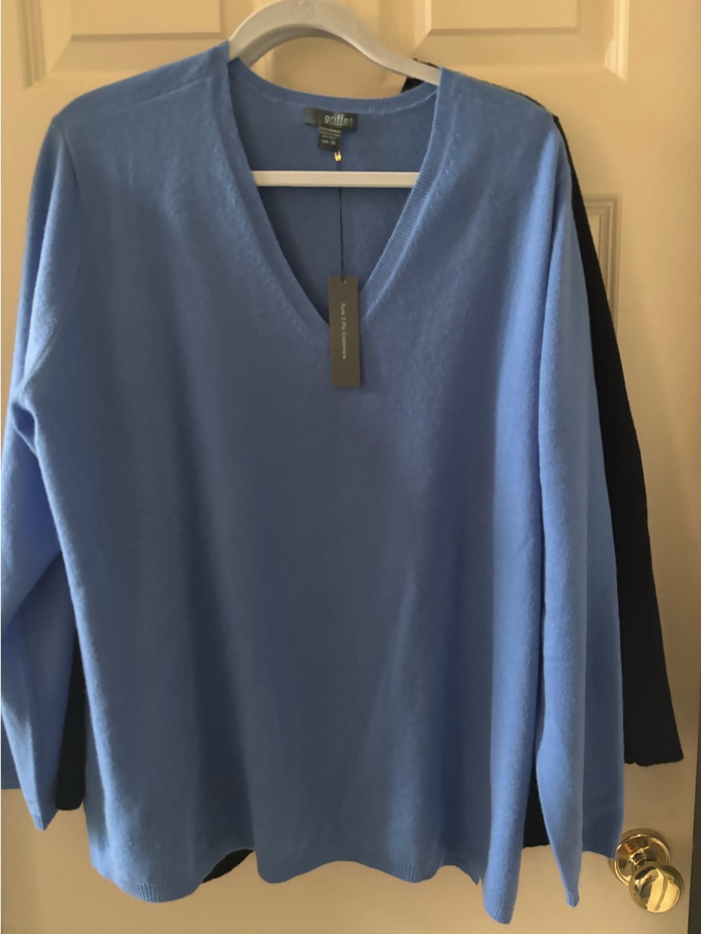 Griffin 2 ply pure cashmere sweater 3x